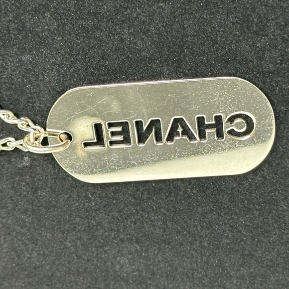 CHANEL Dog Tag Keychain Bag Charm - Picture 3 of 9